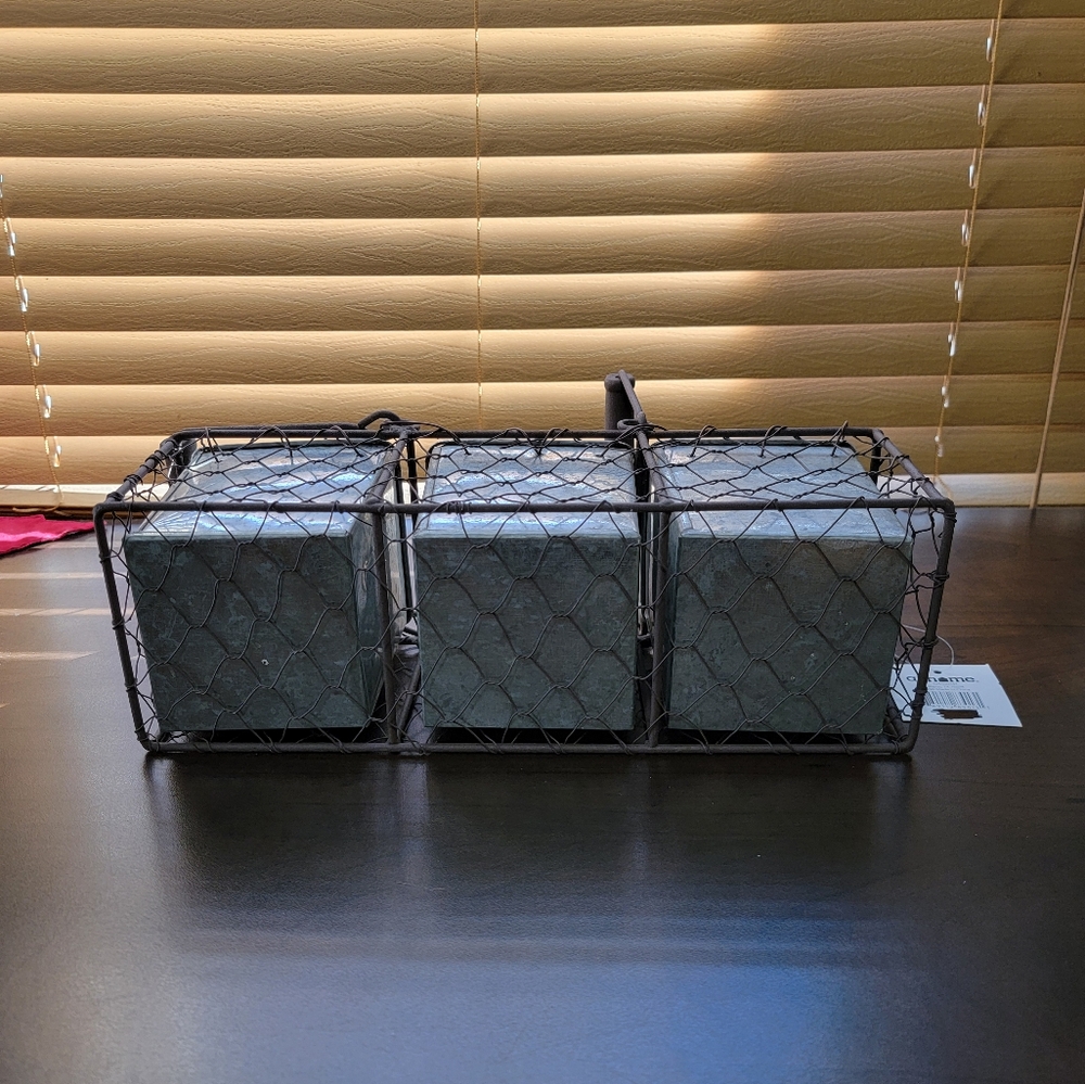 Rustic Metal Planter Storage Box - Picture 5 of 7